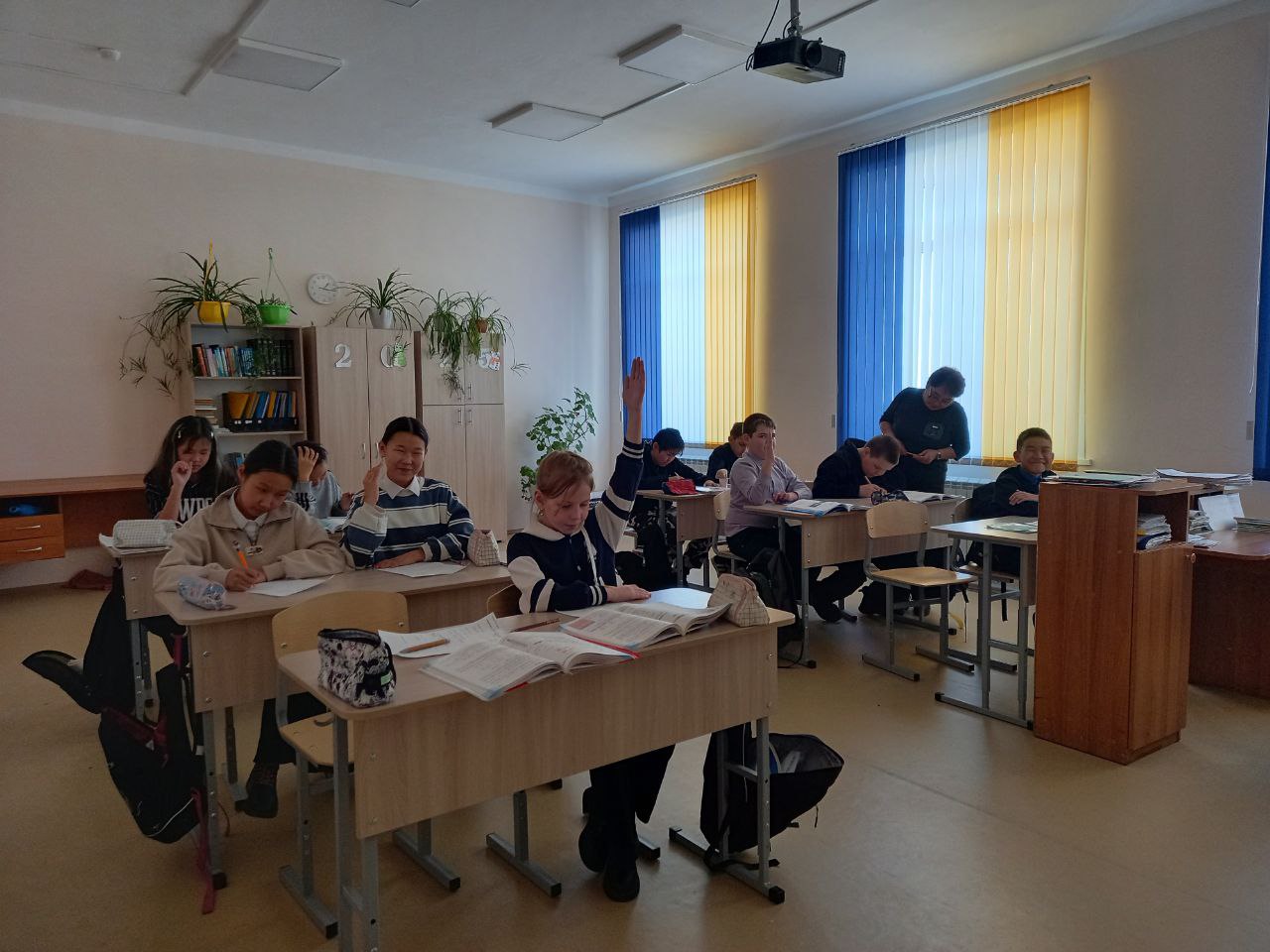 на уроке